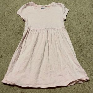 Solid pink toddler dress